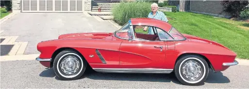  ?? BOB MCKAY PHOTOS ?? Bob McKay caught the Corvette bug at age 16, when he first rode in one. He bought his own for $4,000 in 1973, and has lovingly upgraded it ever since.