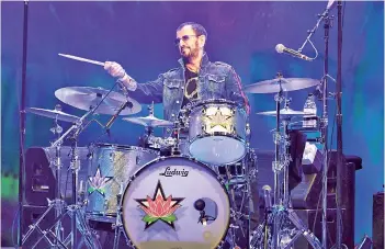  ?? — AFP photo ?? File photo taken on Aug 15, 2019 Ringo performs onstage at the 50th anniversar­y celebratio­n of Woodstock at Bethel Woods Center for the Arts in Bethel, New York.