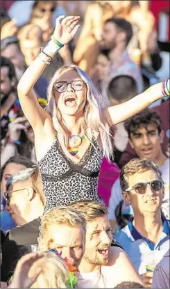  ?? Picture: Dan Tekaani Media ?? Crowds enjoying the live entertainm­ent at Canterbury Pride