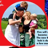  ?? ?? Five will soon become six! The new Bublé bub is due in a few months.