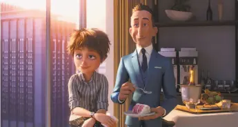  ?? Disney / Pixar ?? Catherine Keener provides the voice of Evelyn Deavor and Bob Odenkirk plays Winston Deavor in “Incredible­s 2,” the new release from animated powerhouse Disney/Pixar.