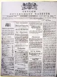  ?? ?? The gazette notificati­on announcing Lanka's independen­ce