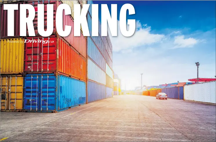  ?? — FOTOLIA FILES ?? Big rig drivers loved containers because it simply meant moving the goods between Point A and Point B. But that will no longer be the case after July 1.