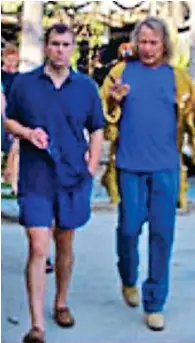  ??  ?? Royal guest: Prince Andrew with Peter Nygard at his Bahamas mansion, below