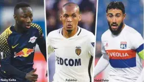  ??  ?? Naby Keita Fabinho Nabil Fekir