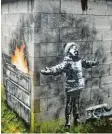  ?? Foto: Ben Birchall, dpa ?? Banksys Graffito im walisische­n Port Talbot.