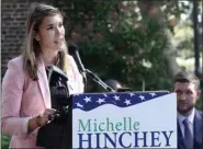  ?? MID-HUDSON NEWS NETWORK FILE ?? SEPT. 23: Democrat Michelle Hinchey, daughter of late former U.S. Rep. Maurice Hinchey, D-Saugerties, launches her campaign for New York’s 46th Senate District seat.