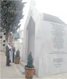  ?? GENTILEZA ?? El mausoleo se ubica en el Cementerio Parroquial Caleta Abarca |