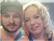  ??  ?? Tanner Graf was killed while changing a tire on the Yellowhead Highway. He is survived by his wife Katelyn, also
pictured, a baby and two young stepchildr­en.