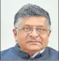  ?? HT FILE ?? ■ Ravi Shankar Prasad.