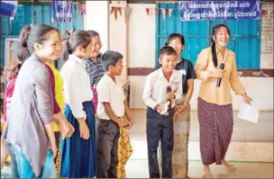  ?? SUPPLIED ?? TLC organises events and workshops at lower secondary schools in Siem Reap.
