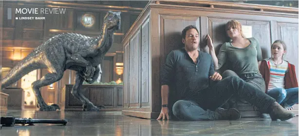  ??  ?? Jurassic World: Fallen Kingdom Starring Chris Pratt, Bryce Dallas Howard, Jeff Goldblum. Directed by J A Bayona.