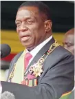  ??  ?? President Mnangagwa