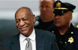  ?? Matt Slocum / Associated Press ?? Bill Cosby arrives for court on Saturday. He did not comment on the mistrial in his case, but his wife had plenty to say in a fiery statement.