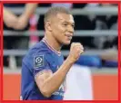  ??  ?? Mbappé celebra un gol.