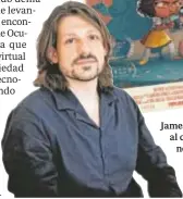  ?? // ABC ?? James A. Castillo junto al cartel de ‘Madrid noir’. Arriba, fotogramas del filme, rodado en realidad virtual