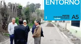  ??  ?? OBRA. El Alcalde Héctor Gutiérrez, recorrió la nueva vía.