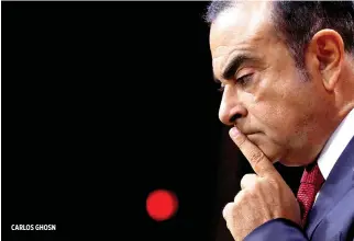  ??  ?? CARLOS GHOSN