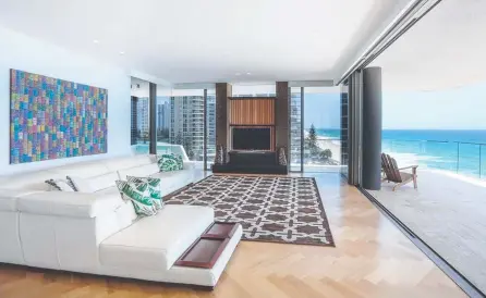 ??  ?? A local buyer parted with $6.3m for this apartment in the Sea building on Main Beach Pde.