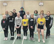  ?? ?? A ladies and girls session with cricketer Chris Rushworth.