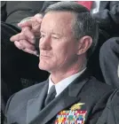  ??  ?? AXE MINE AS WELL: Adm William McRaven, who says Trump is resorting to McCarthy-era tactics.