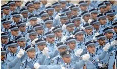  ?? AFP ?? Indian Air Force soldiers march during India’s 74th Republic Day parade in New Delhi. —