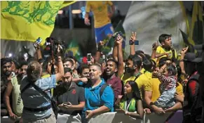  ?? AFP ?? Fans frenzy: a crowd gather outside the Westin doha Hotel & Spa to receive the brazil team who were the last to arrive for the tournament. —