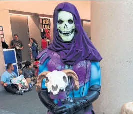  ??  ?? Cosplay de Skeletor, archienemi­go de He-man