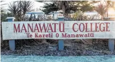  ?? Photo / Supplied ?? Manawatu College in Foxton advised its school community on March 6 it would be moving to online learning from this week due to staff shortages.