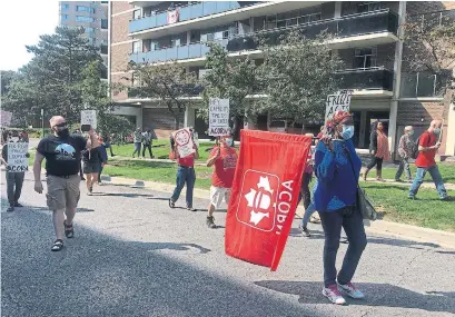  ?? TORONTO ACORN ?? Affordable housing advocates are concerned that large corporate landlords methodical­ly seek higher revenue and lower costs.