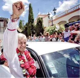  ??  ?? CAMPAÑA. Andrés Manuel López Obrador, ayer, en Las Margaritas, Chiapas.