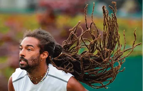  ?? Foto: Glyn Kirk, afp ?? Auftritt auf der großen Bühne: Dustin Brown trifft in Wimbledon nun auf den Vorjahress­ieger Andy Murray aus Großbritan­nien.