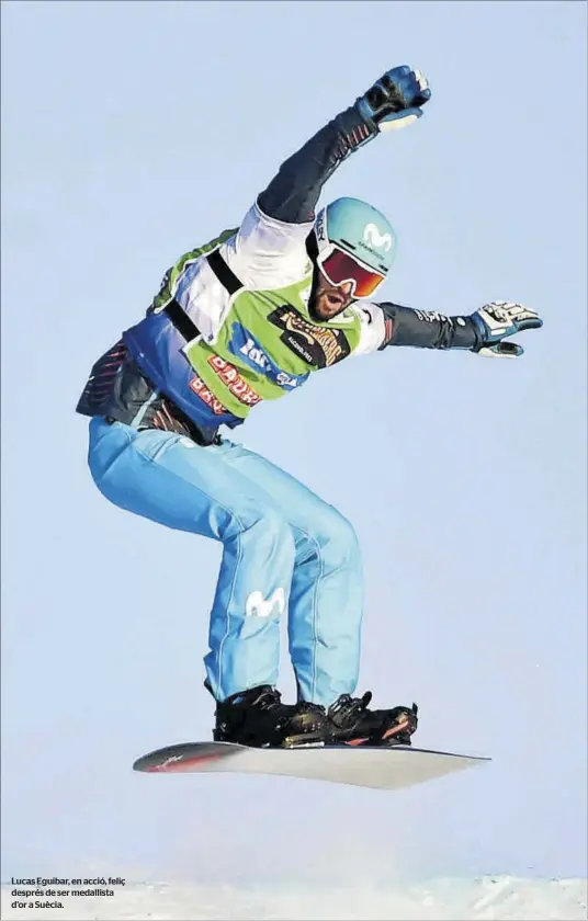  ?? REUTERS ?? Lucas Eguibar, en acció, feliç després de ser medallista d’or a Suècia.