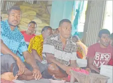  ?? Picture: LUKE RAWALAI ?? Men of Nawaisomo Village prepare yaqona for the traditiona­l ceremony of welcome for the ministeria­l delegation last Friday.