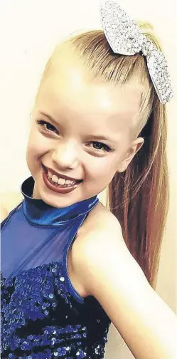  ??  ?? Young dance champion Lily Douglas has been diagnosed with bone cancer. A crowdfundi­ng campaign to help her family has raised almost £19,000.