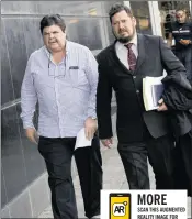  ?? PICTURE: GCINA NDWALANE / AFRICAN NEWS AGENCY (ANA) ?? Alexander James Williams MacGibbon, left, with his lawyer, Garry Bell, after the Equality Court settlement on Monday.