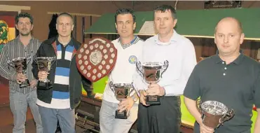  ?? ?? The Club Q team won the Ashford Snooker League in 2009