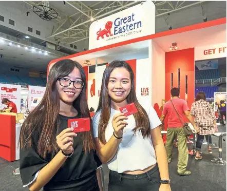  ??  ?? Enjoy exclusive privileges with Great Eastern’s Live Great Card at the Star Health Expo.