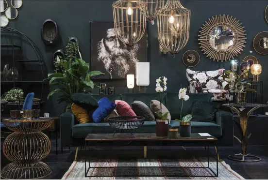  ?? CONTRIBUTE­D ?? An exuberant vignette from Maison &amp; Objet’s home décor fair highlights the hot spots in upcoming interior design trends.