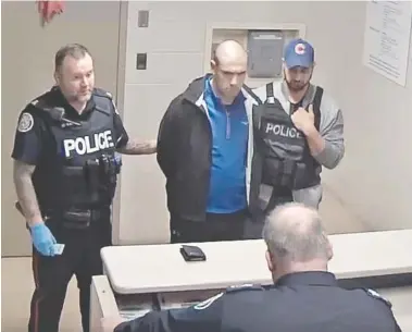  ?? TORONTO POLICE SERVICE ?? Alek Minassian is seen while being booked by Toronto police after his Yonge Street killing spree in April 2018.