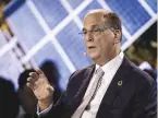  ??  ?? BlackRock’s CEO, Larry Fink, has urged companies to take the lead in social and political issues