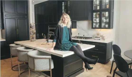  ?? CHRISTINA RYAN ?? Brookfield Residentia­l’s Amber Boissonnea­ult says an open-concept layout keeps you “part of the celebratio­n” even when you’re working in the kitchen.