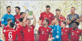  ?? FOTO: EFE ?? El Bayern, gran favorito. Este agosto ya ganó la Supercopa alemana por 0-5