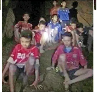  ??  ?? Relief: The boys are found alive nine days after they went missing