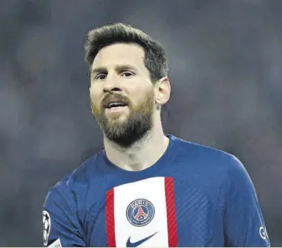  ?? // EFE ?? Leo Messi, con la camiseta del PSG, equipo al que defiende desde el verano de 2021