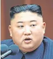  ??  ?? Kim Jong-un: Could travel to Vladivosto­k next week to meet Putin