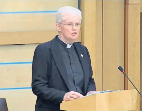  ?? ?? CHOSEN: The Rev Dr Marjory MacLean will join the Queen’s staff as a chaplain-in-ordinary.