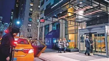  ?? AP ?? The Loews Regency Hotel in New York, where US Federal agents raided the room occupied by Trump lawyer Michael Cohen.