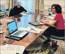 ?? FOTO: CSD ?? Irene Lozano y Javier Tebas, en una reunión el pasado abril