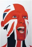  ??  ?? Flag face: Jack by Alan Hodgetts, part of The Signing Belonging exhibition.
